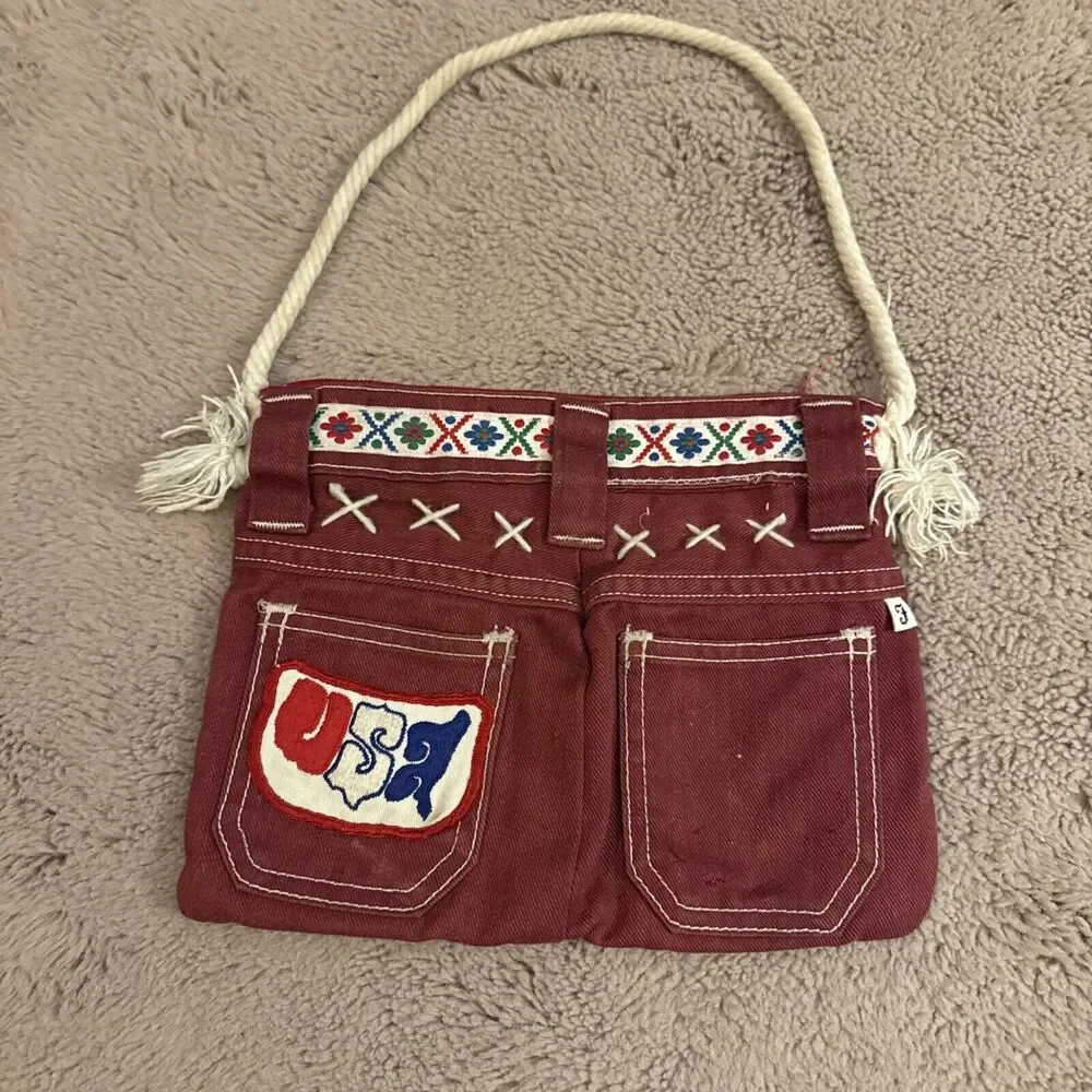 Vintage Farah Denim Jeans Purse